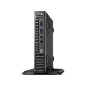 HP 260 G2 3EC40ES masaüstü bilgisayar, siyah dikey tasarımı ve ön panel USB bağlantılarıyla