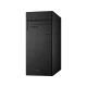 Asus D340MC-I59400002T siyah masaüstü bilgisayar kasası, ön panelde USB bağlantı noktaları ve optik sürücü