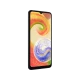 Samsung Galaxy A04 siyah akıllı telefon, önden görünüm, geniş ekran ve damla çentik tasarımı