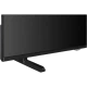 Vestel 65QG9840 Ultra HD 4K QLED televizyonun siyah renkli arka yüzü ve ayak standı