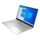 HP Pavilion 15-eh0000nt 2N2K2EA gümüş iş ve ofis laptopu açık ekran Windows arayüzü ile