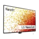 LG 86NANO916PA Ultra HD 4K LED televizyon, NanoCell ekranında renkli görsel ve Nano91 yazısı