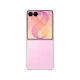 Samsung Galaxy Z Flip8 pembe renkli katlanabilir akıllı telefon ön ve arka görünüm ile birlikte.