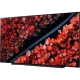 LG OLED65C9PLA Ultra HD 4K OLED TV ekranında canlı kırmızı tonlar ve manzara görüntüsü, genel renk.