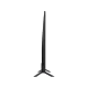 Samsung 65RU7105 Ultra HD 4K LED televizyon, siyah renkli ayaklı dikey görünüm