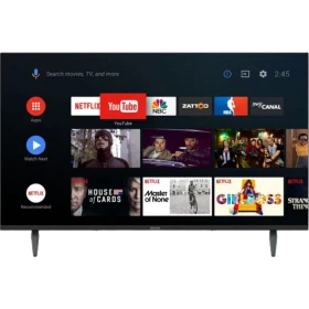 Onvo OV50F900 Ultra HD 4K LED televizyon, siyah ekranında akıllı TV uygulamalarıyla gösteriliyor