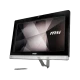 MSI PRO 20EXTS 8GL-045XTR siyah ve gümüş renkli hepsi bir arada masaüstü bilgisayar, önden görünüm