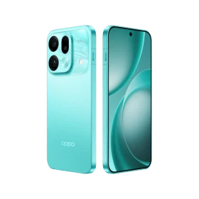 Yeşil Oppo Find X9s Pro akıllı telefon, ince çerçeveli ekranı ve üçlü arka kamera tasarımıyla önden ve arkadan görünüm