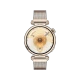 Huawei Watch GT 6 Milanese Kayış 41mm altın renkli akıllı saat, önden görünümü ve metal örgü kayışıyla