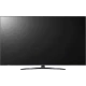 LG 55UQ81006LB Ultra HD 4K LED televizyon; genel siyah panel ve ayak tasarımı görünüyor