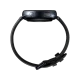 Samsung Galaxy Watch Active2 40 mm siyah paslanmaz çelik akıllı saatin yandan görünümü