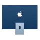 Apple iMac M1 MGPL3TUA1 24 inç masaüstü bilgisayarın mavi renkli arka yüzü ve standı