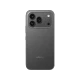 Siyah Honor 600 Pro akıllı telefonun arka yüzeyi, üçlü kamera sistemi ve sade tasarımıyla önden görünüm