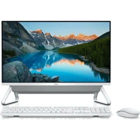 Dell Inspiron 5400 INS5400AIOTGLU113P masaüstü bilgisayar, gri ekran, beyaz klavye ve fare