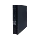 Dell OptiPlex 7070 Micro siyah kompakt masaüstü bilgisayarın önden ve yan görünümü