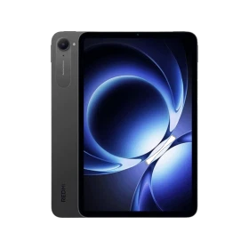 Redmi K Pad 12 GB 256 GB siyah oyuncu tablet, önden ekran ve arkadan kamera görünümlü