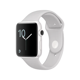 Apple Watch Edition Series 2 42 mm beyaz seramik kasalı, bulut beyazı spor kordonlu akıllı saat