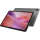 Lenovo Tab TB311FU 64 GB gri tablet; ön ve arka yüzü, canlı arayüz ekranı görünüyor.