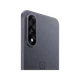 Gri OnePlus Nord 5 akıllı telefonun arka yüzeyi ve üçlü kamera modülü detaylı açıdan görünümü