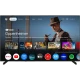 Vestel 75UG9750 Ultra HD 4K LED televizyon, siyah çerçeveli ekranında Google TV arayüzünü gösteriyor
