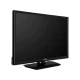 Vestel 24FD5550 Full HD FHD siyah LED televizyon, düz ekranı ve masaüstü standıyla önden görünüm
