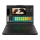 Lenovo ThinkPad P16 G3 21RQ000JTX siyah iş ve ofis laptopu, açık ekranlı ön açıdan görünüm