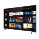 TCL 75P615 Ultra HD 4K LED televizyon, siyah ekranda Netflix ve uygulama içerikleri görüntüleniyor