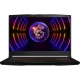 MSI Thin GF63 12VE-066US siyah oyuncu laptop ekranında ejderha temalı RGB ışıklandırma görülüyor