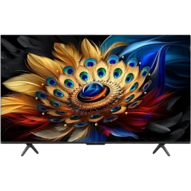 TCL 50C655 Ultra HD 4K LED televizyon, zarif kanatlı desenli canlı ekran görüntüsü, genel renkli