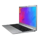 Casper Nirvana C350.5005-4C00E gri ultrabook laptop açık ekranlı, renkli arayüz görüntüsüyle önden görünüm.