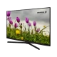 Grundig Madrid 49 GEU 8965 B Ultra HD 4K LED televizyon, mor çiçek görüntülü siyah tasarım