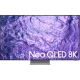 Samsung 75QN700C Ultra HD 8K QLED televizyon; ekranda Neo QLED 8K yazısı ve mor renkli canlı görüntü gösterimi