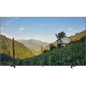Grundig Madrid 65 GHQ 9250 Ultra HD 4K LED televizyon, dağ manzarası gösteren ince siyah ekran
