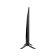 Samsung 43NU7100 Ultra HD 4K LED televizyon, genel siyah renk, ince ayaklı yan görünüm