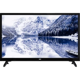 SEG 24SBH540 HD Ready HD TV, siyah çerçeveli LED televizyon; ekranda karlı dağ ve göl manzarası.