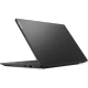 Siyah Lenovo V15 G4 82YY0012TRCB iş ve ofis laptopu, yarı açık kapaklı arka çapraz açıdan görünüm