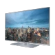 Samsung 55JU6410 Ultra HD 4K LED televizyon ekranında şehir manzarası, genel renk tasarım