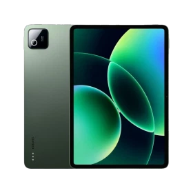 Xiaomi Pad 8 Pro 12 GB 256 GB yeşil renk oyun amaçlı tablet, ön yüzünde yeşil ekranda soyut tasarım görünüyor.