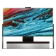 TCL 85X925 Pro Ultra HD 8K LED TV ekranında canlı renkli soyut manzara görüntüsü, genel renk vitrin modeli