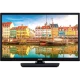 Vestel 24FD5550 Full HD FHD LED televizyon, siyah çerçeveli ekran ve şehir manzaralı görüntü