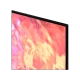 Samsung 85Q60C Ultra HD 4K QLED TV siyah çerçeveli, renkli alev desenli ekran görüntüsü
