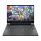 HP Victus Gaming 15-fb3703nt B9KM1EA koyu gri oyuncu laptop açık ekranıyla.