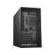 Dell Precision T3630 Delta masaüstü bilgisayar, siyah kasası ve ızgaralı ön paneliyle önden görünür