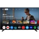 Vestel 65UG9750 Ultra HD 4K LED televizyon, siyah çerçeveli ekranda Google TV arayüzünü gösteriyor