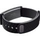 Huawei Honor Band A1 siyah akıllı bileklik, ayarlanabilir kayış ve delikli tasarımıyla.