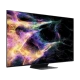 TCL 85C845 Ultra HD 4K LED televizyon ekranda renkli uzay görseli, genel siyah tasarım