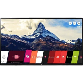 LG 70UH700V Ultra HD 4K LED televizyon ekranında dağ manzarası ve uygulama menüsü görünüyor