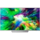Philips 75PUS7803 Ultra HD 4K LED televizyon; renkli bulut görüntülü geniş ekran TV vitrin görünümü