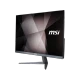 MSI Pro 24X 10M-023EU masaüstü bilgisayarın siyah çerçeveli ekranı ve standı