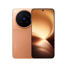 Turuncu Vivo X500 Pro Max telefonun ön ve arka yüzü, kamera modülü ve ekran tasarımıyla birlikte